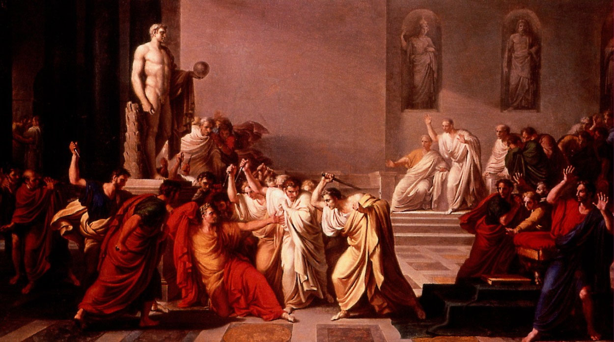The Death of Caesar (1798) by Vincenzo Camuccini